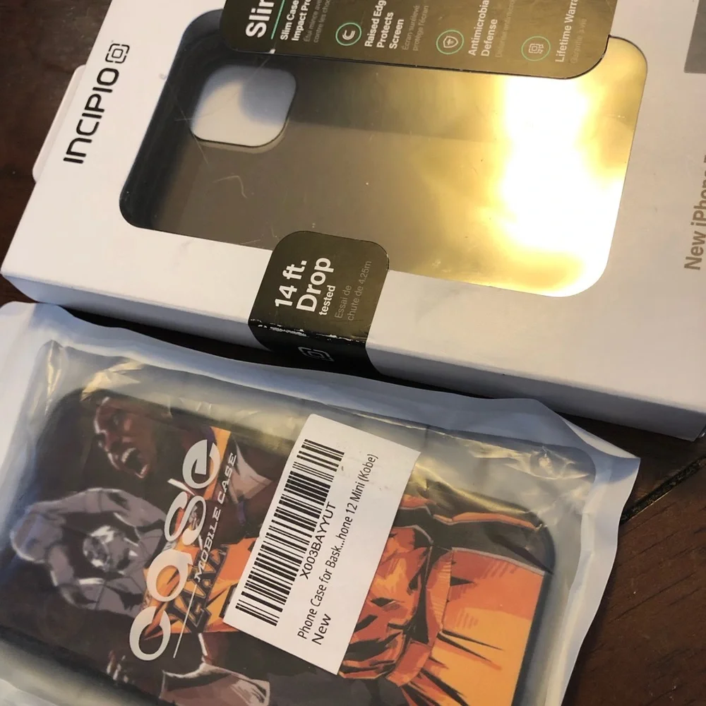 2x20$ 2pcs iPhone 12 mini case incipio Kobe Bryant